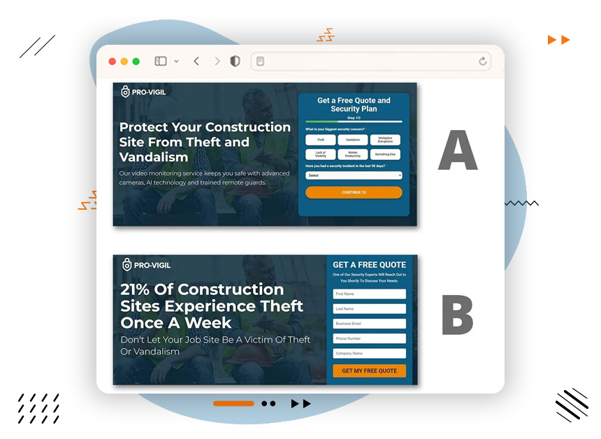 A-B Testing - landing page (1)