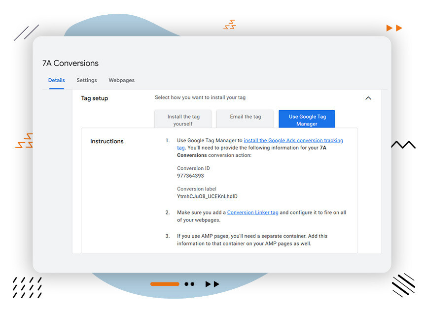 Conversion Tracking Setup Process