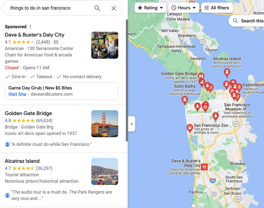 Google Maps Ad Example 

