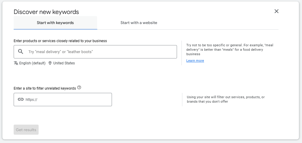 Keyword Planner