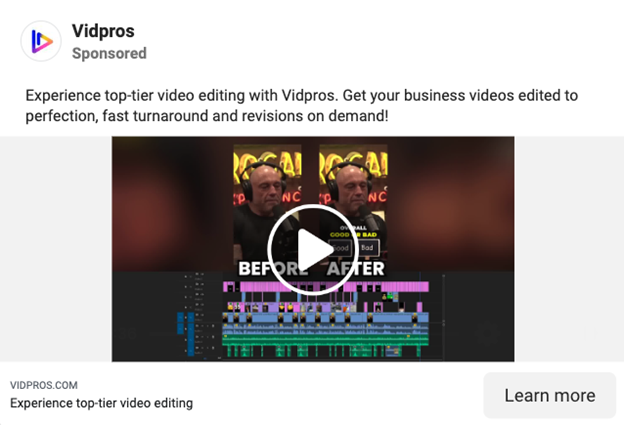 Vidpros Meta Ads