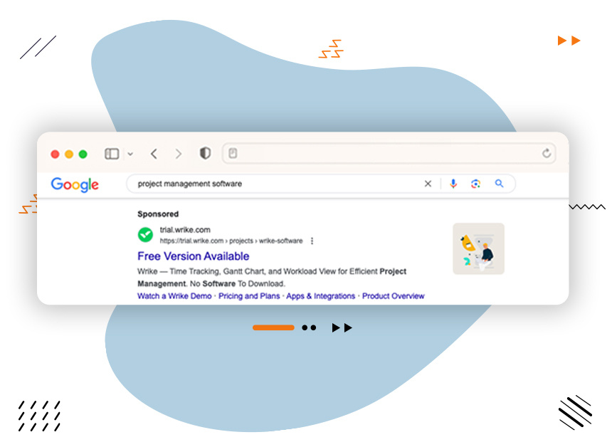 Wrike Google Search Ad